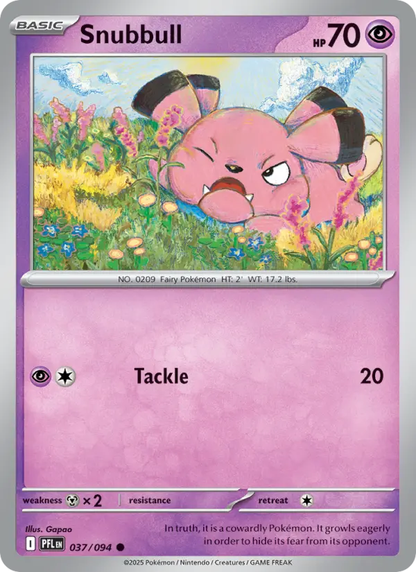Snubbull — Phantasmal Flames card #037