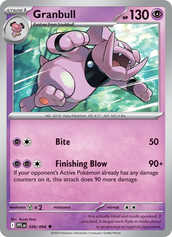 Granbull — Phantasmal Flames card #038