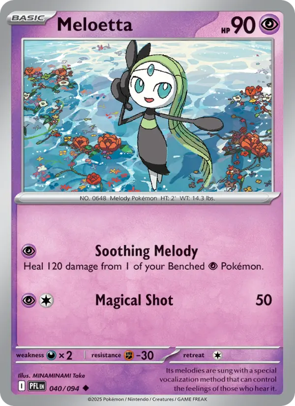 Meloetta — Phantasmal Flames card #040