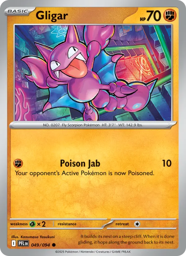 Gligar — Phantasmal Flames card #049