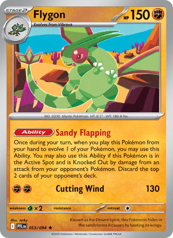 Flygon — Phantasmal Flames card #053
