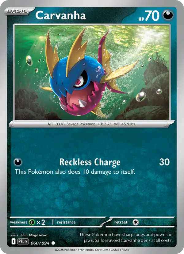 Carvanha — Phantasmal Flames card #060