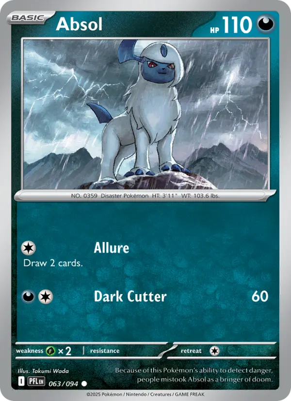 Absol — Phantasmal Flames card #063