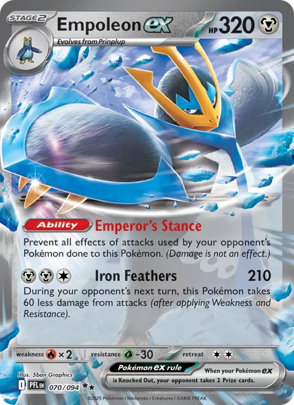 Empoleon ex — Phantasmal Flames card #070