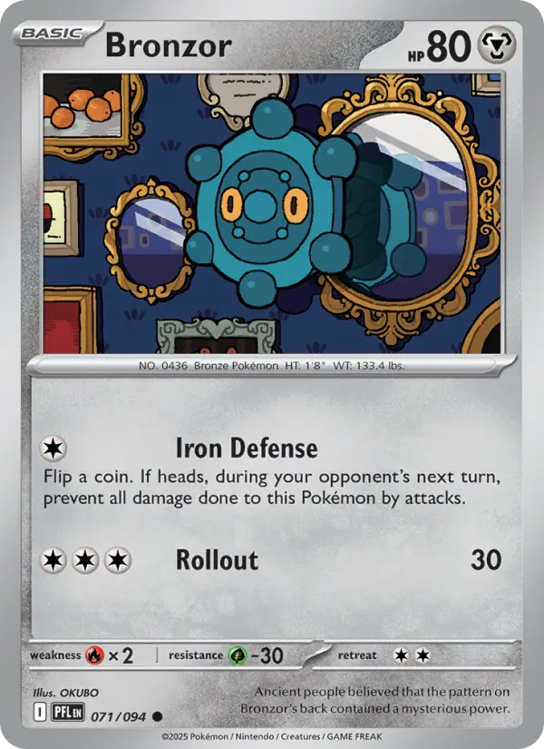 Bronzor — Phantasmal Flames card #071