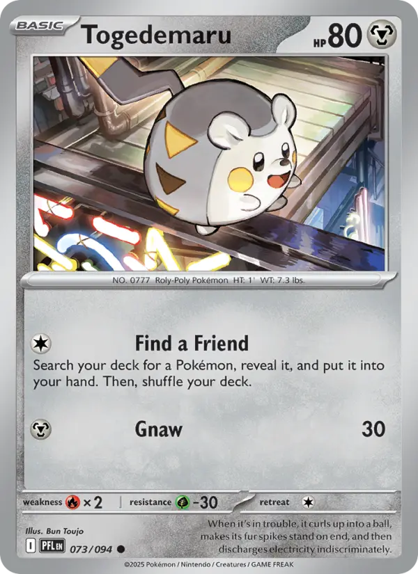 Togedemaru — Phantasmal Flames card #073