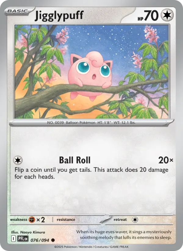 Jigglypuff — Phantasmal Flames card #076