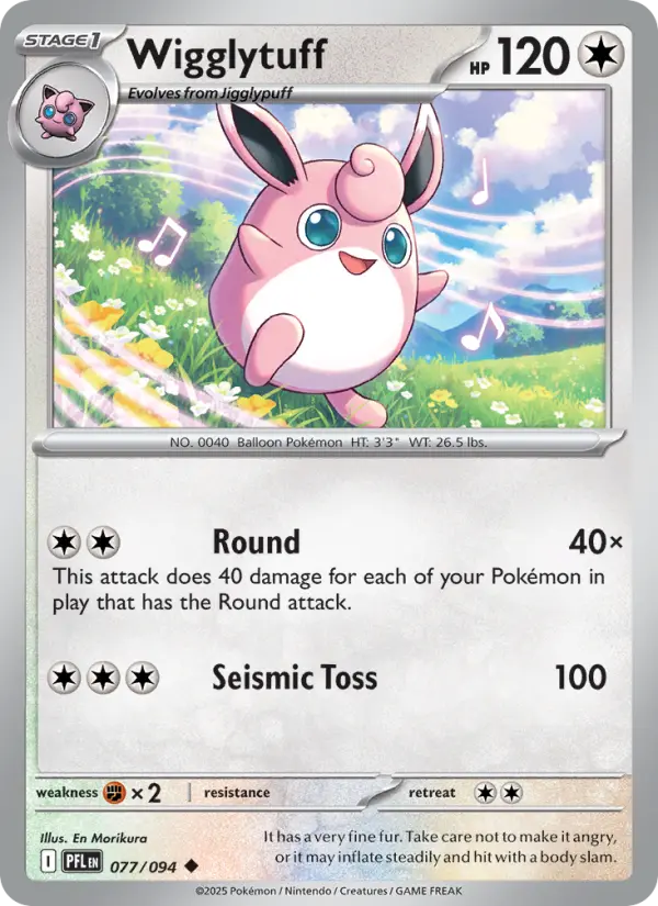 Wigglytuff — Phantasmal Flames card #077
