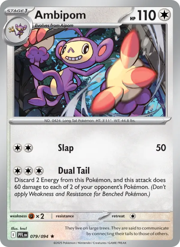 Ambipom — Phantasmal Flames card #079