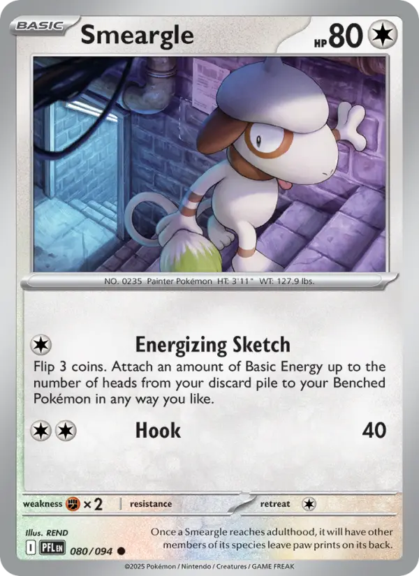 Smeargle — Phantasmal Flames card #080