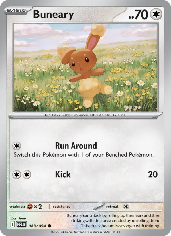 Buneary — Phantasmal Flames card #083