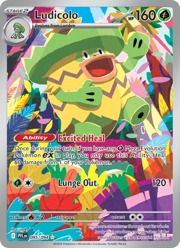 Ludicolo — Phantasmal Flames card #095