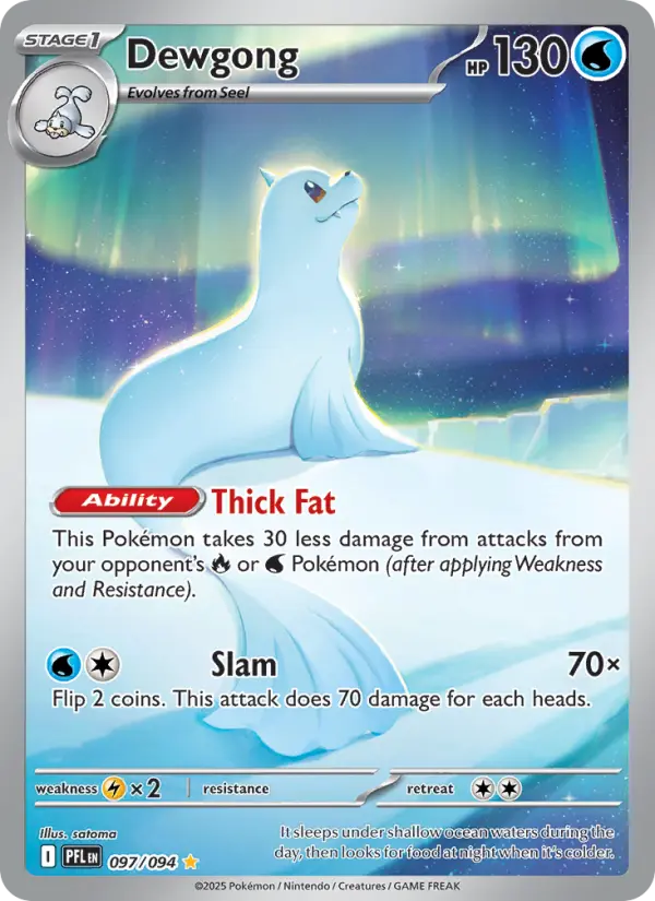 Dewgong — Phantasmal Flames card #097