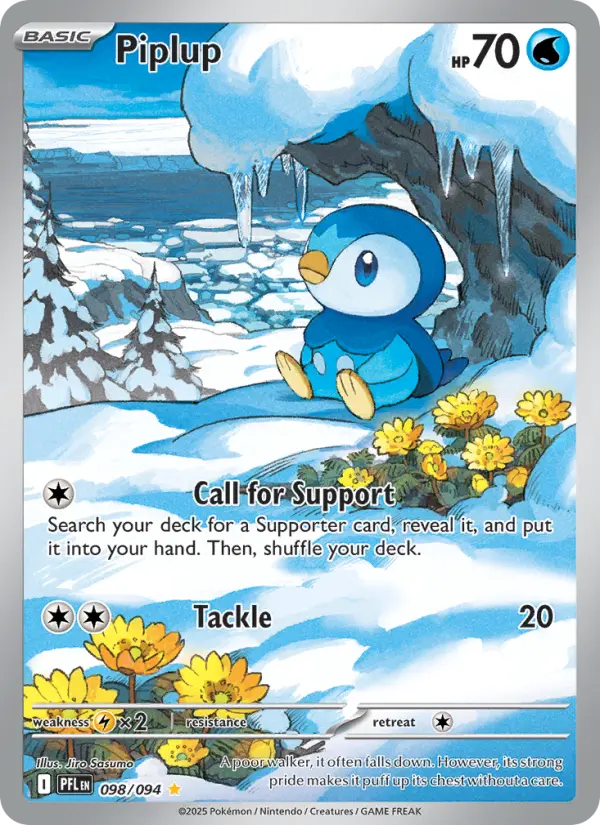 Piplup — Phantasmal Flames card #098