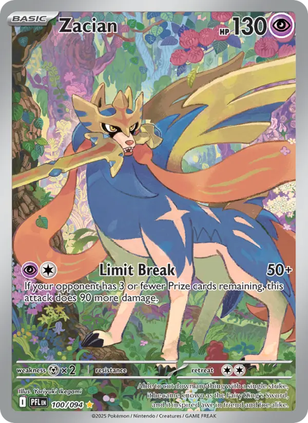 Zacian — Phantasmal Flames card #100