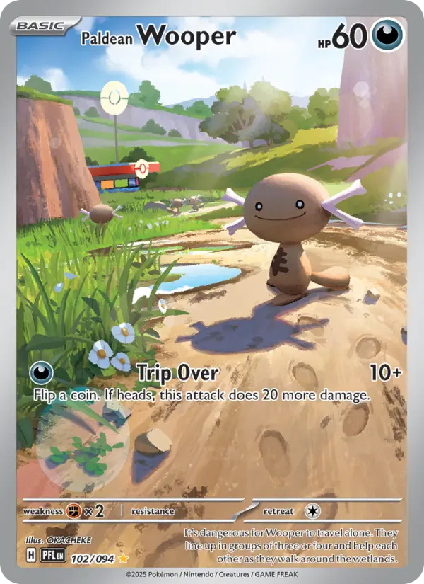 Paldean Wooper — Phantasmal Flames card #102