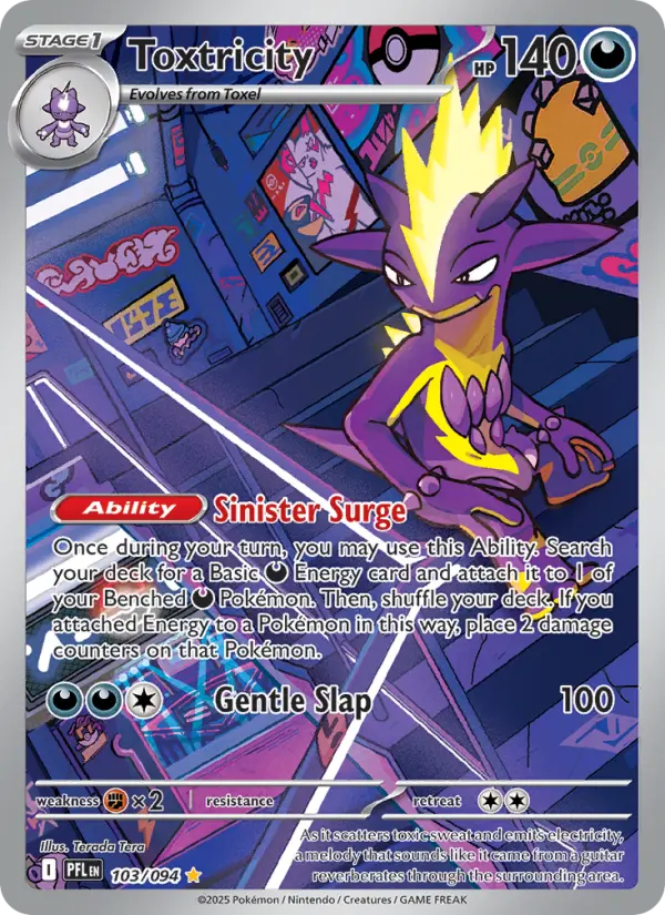 Toxtricity — Phantasmal Flames card #103