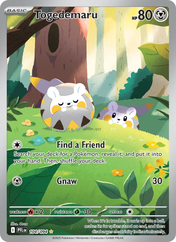 Togedemaru — Phantasmal Flames card #104
