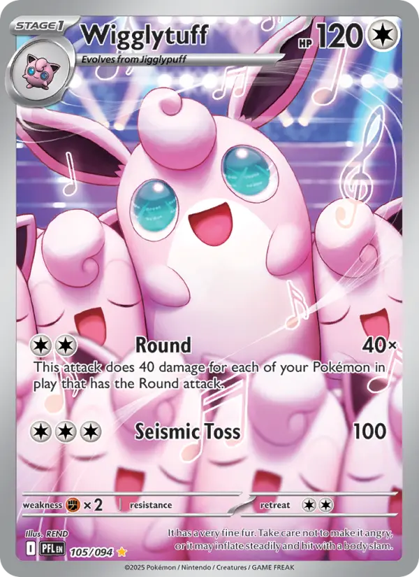 Wigglytuff — Phantasmal Flames card #105