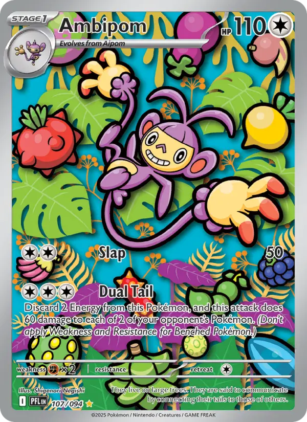Ambipom — Phantasmal Flames card #107