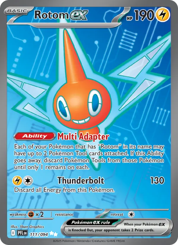 Rotom ex — Phantasmal Flames card #111