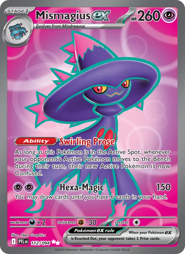 Mismagius ex — Phantasmal Flames card #112