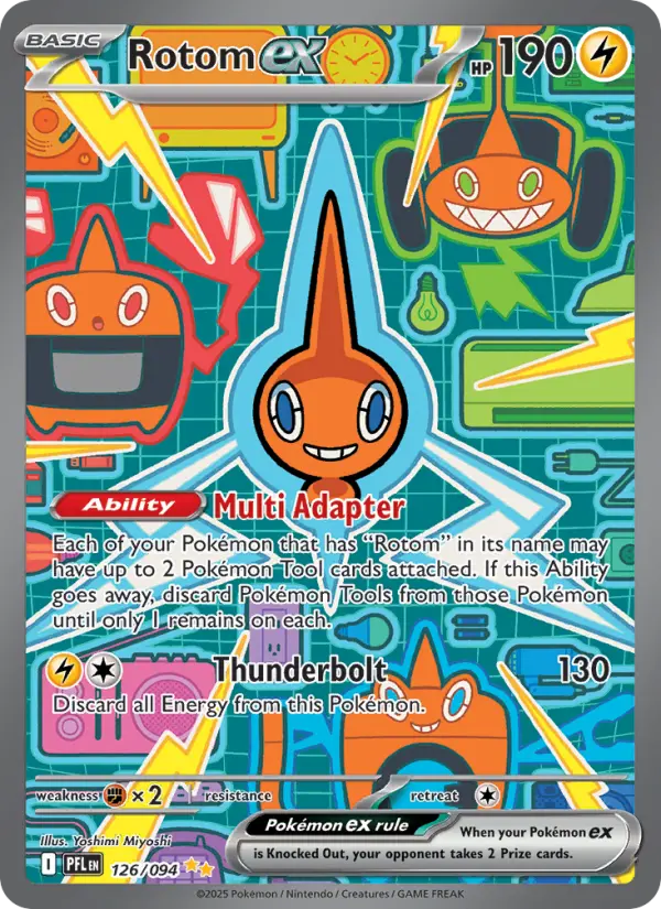 Rotom ex — Phantasmal Flames card #126
