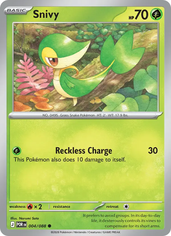 Snivy — Perfect Order card #004
