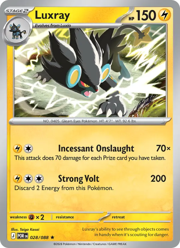 Luxray — Perfect Order card #028