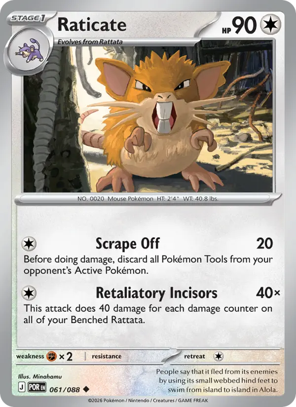 Raticate — Perfect Order card #061