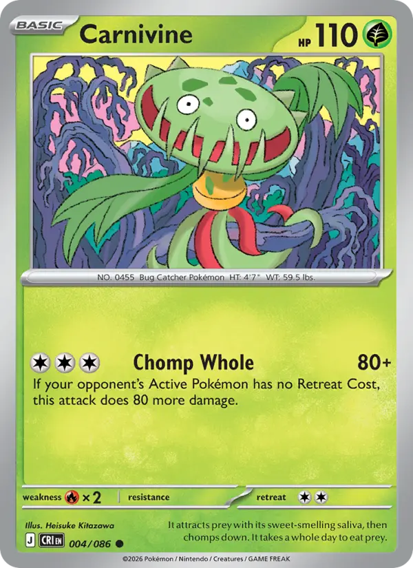 Carnivine — Chaos Rising card #004