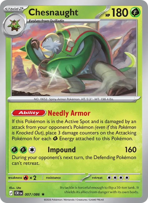 Chesnaught — Chaos Rising card #007