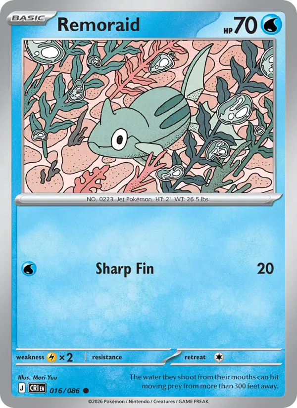 Remoraid — Chaos Rising card #016