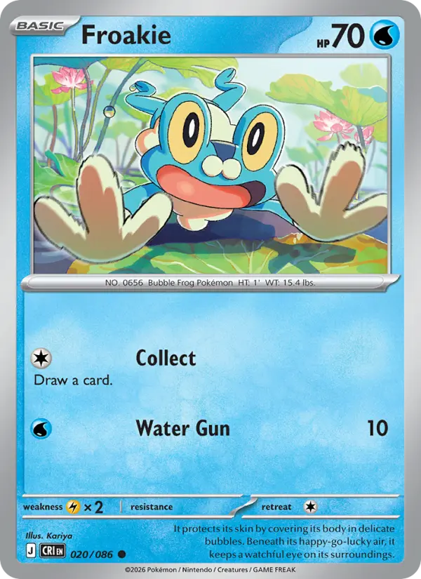 Froakie — Chaos Rising card #020