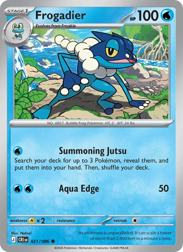 Frogadier — Chaos Rising card #021