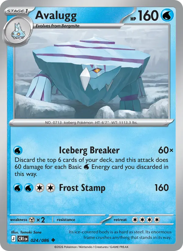 Avalugg — Chaos Rising card #024