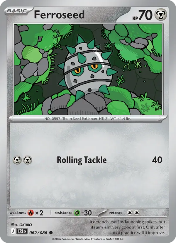 Ferroseed — Chaos Rising card #062