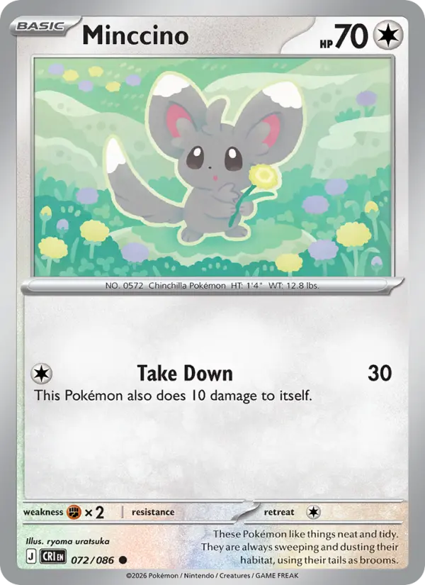Minccino — Chaos Rising card #072