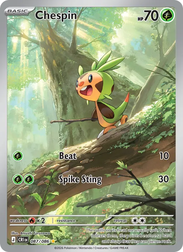 Chespin — Chaos Rising card #087