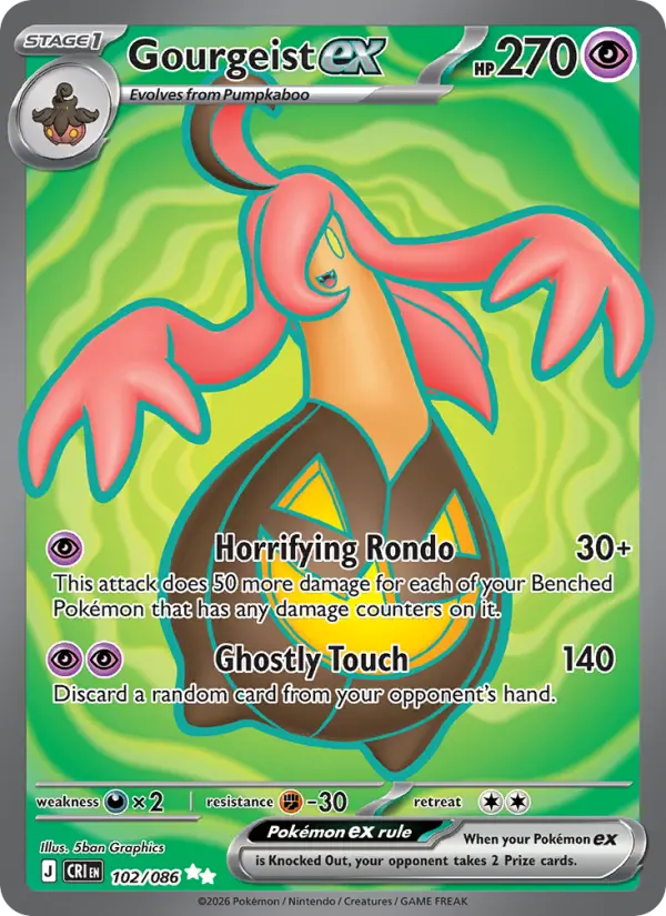 Gourgeist ex — Chaos Rising card #102