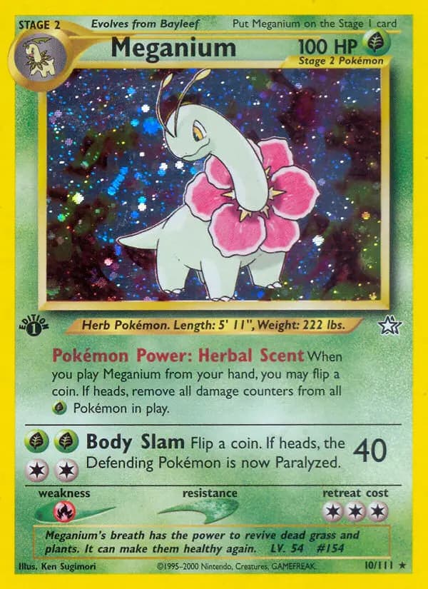 Meganium — Neo Genesis card #10