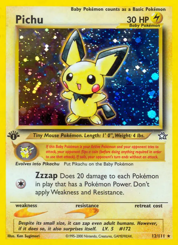 Pichu — Neo Genesis card #12
