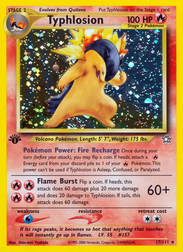 Typhlosion — Neo Genesis card #17