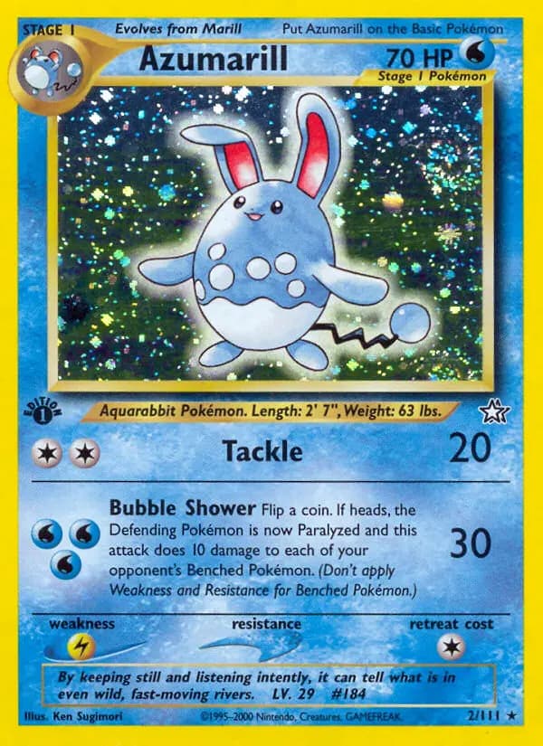 Azumarill — Neo Genesis card #2