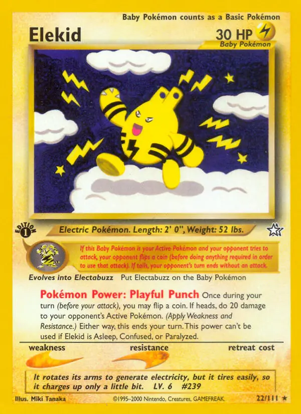 Elekid — Neo Genesis card #22
