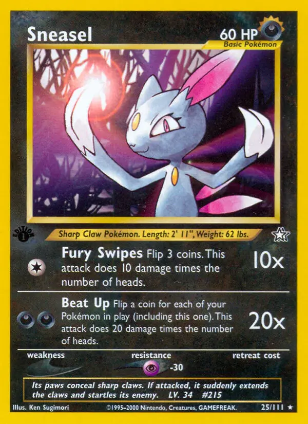 Sneasel — Neo Genesis card #25