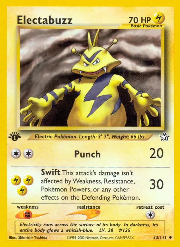 Electabuzz — Neo Genesis card #33