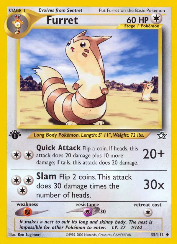 Furret — Neo Genesis card #35