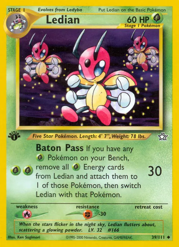 Ledian — Neo Genesis card #39