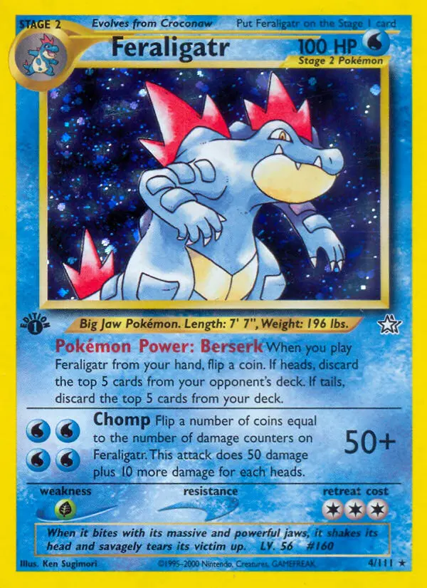 Feraligatr — Neo Genesis card #4